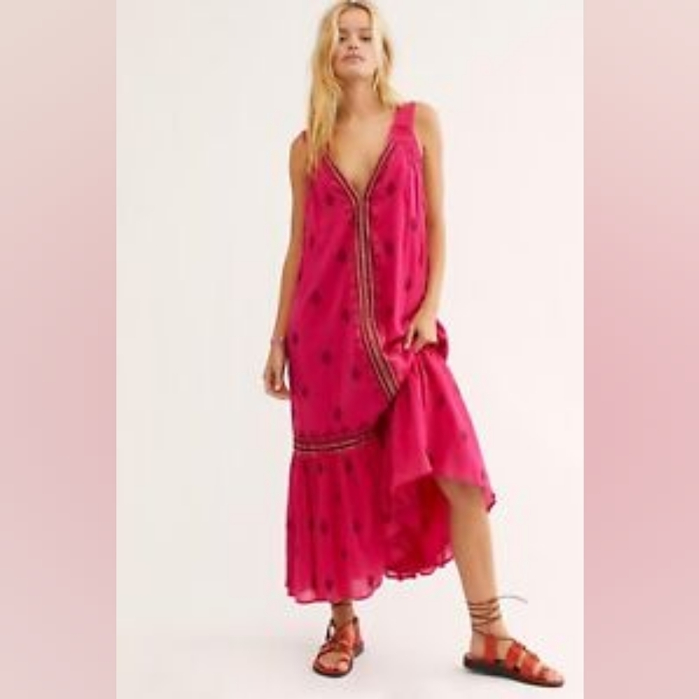 Free People Nomadic Dreams Maxi Dress Size M ( super over-sized)